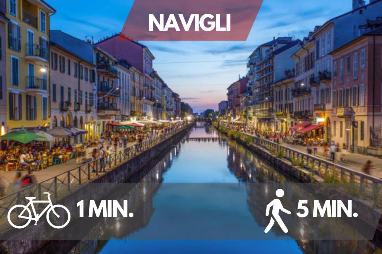 Apartamento Navigli Design Loft - 7 Stops From Duomo, Ac, Netflix Milán Exterior foto